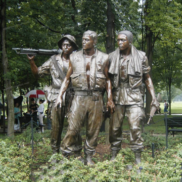 Most popular metal free soldier figures statue soldier figurines for garden or exhibition hall ornament