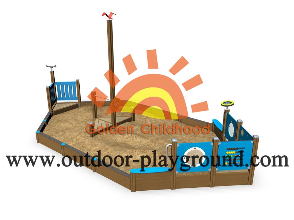 Boat Sandbox Under Playset