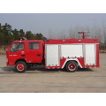 Nuevo camión de bomberos de 2500 litros de cabina doble Dongfeng