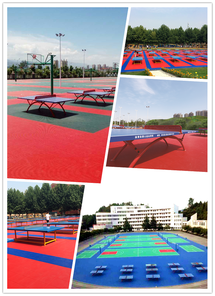 Outdoor table tennis courts