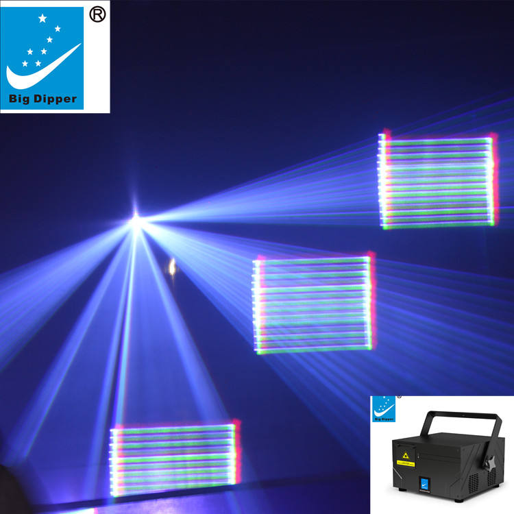Hot Sale Big Dipper RGB 5W Full Color Animation Laser Stage Light for dj show