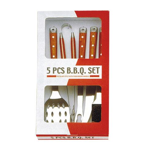 5pcs high quality luxury barbecue tool set