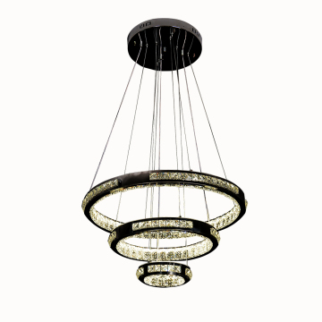 decorative pendant led chandelier chrome crystal lamp