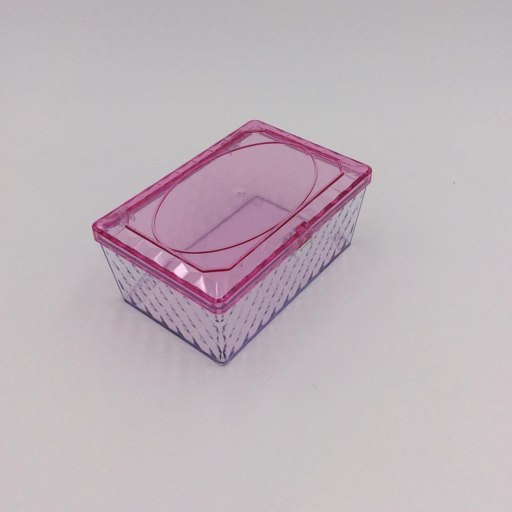 mini boîte de rangement en plastique transparent