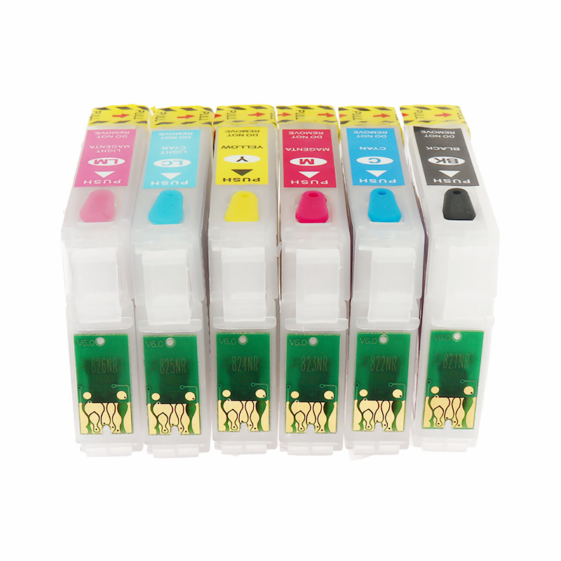 Suitable EP T0801-6 Reset the ink cartridge FOR R625/285/360/RX560/585/685 printer