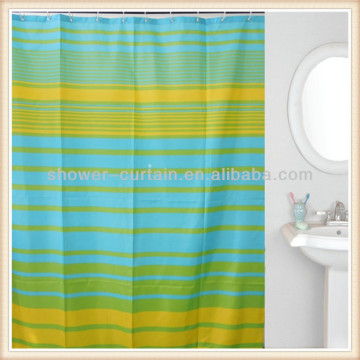 ticking stripe shower curtain