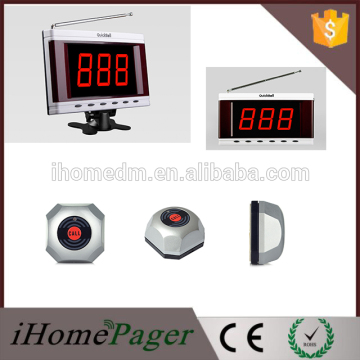 Bar wireless call system led display receiver