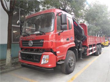 Dongfeng lorry-mounted crane with folded arm