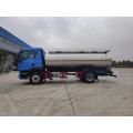 Stainless steel truck 3600Liters 2 compartments milk tank