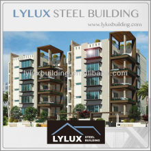 Green apartment building design luxury prefabricated steel apartment