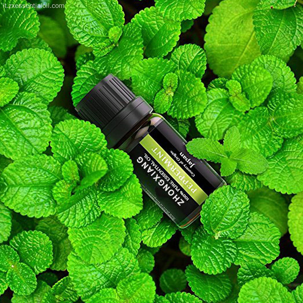 Olio essenziale di menta piperita bio naturale al 100%