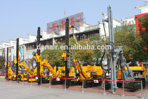 Pneumatic hydraulic crawler rock drill