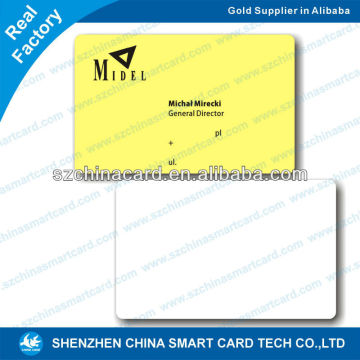 13Years Shenzhen Factory Cheap PVC Plastic Health Card