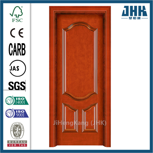 Puerta de chapa de panel barata de diseño laminado de dormitorio JHK