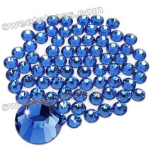 2015 high quality crystal wholesale flatback Austria Rhinestones Hotfix Sapphire Rhinestone