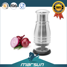 Amazon hot kitchen products eco-friendly durable manual mini size stainless swift vegetable onion crusher garlic chopper