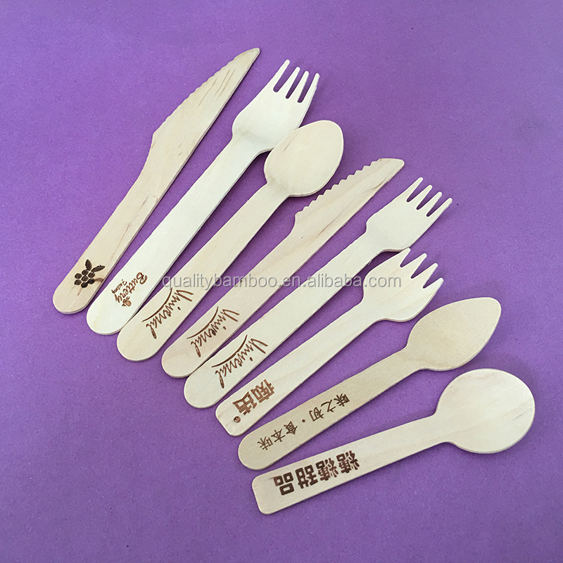 Wooden cutlery set