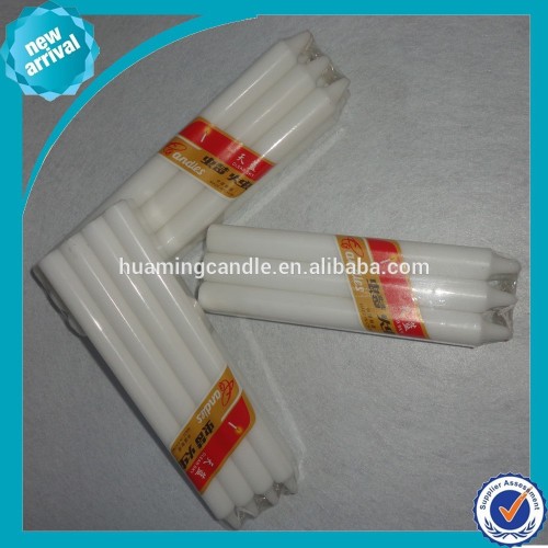 wholesale thin pillar white candles/paraffine candle