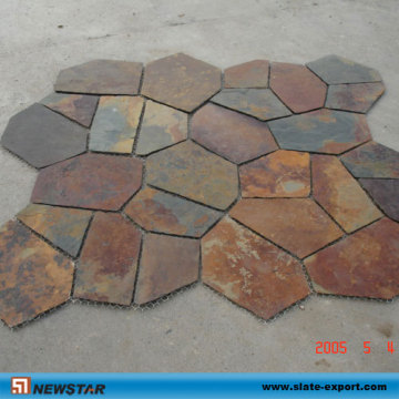 Slate Floor Tile Meshed Slate for Floor