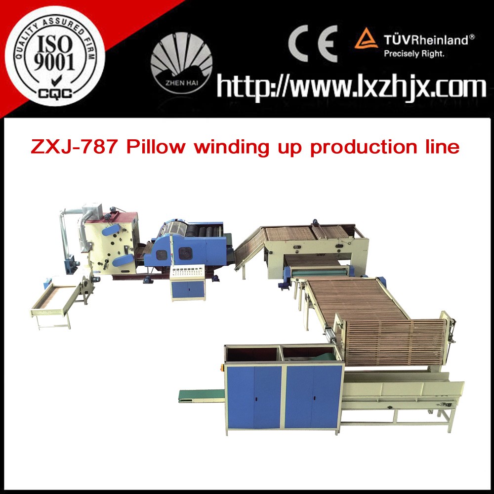 ZXJ-787 High capacity polyester fiber rolling pillow production line