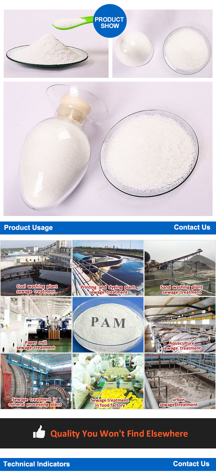 Lvyuan Anionic Flocculant Accofloc Substitution Red Mud Sedimentation Polyacrylamide PAM