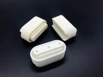Machining of alumina ceramic components for electronics