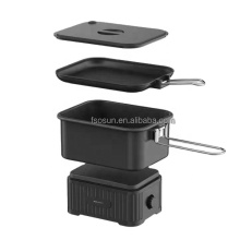 Travel-Friendly Multifunctional Electric Cooker with Foldable Design