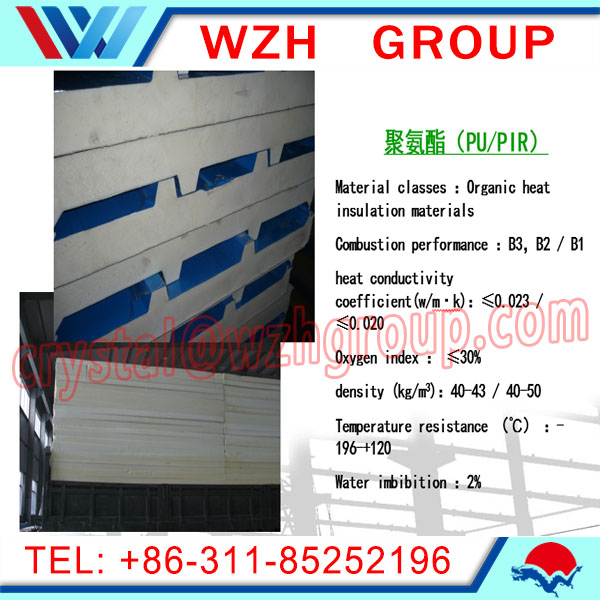 70mm High R Value Sandwich Roof Panel from china supplier