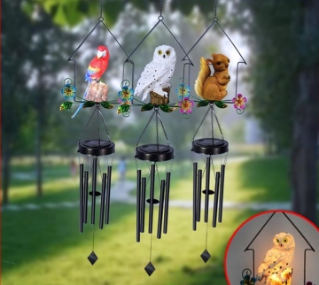 Solar Iron Wind Chime Lamp