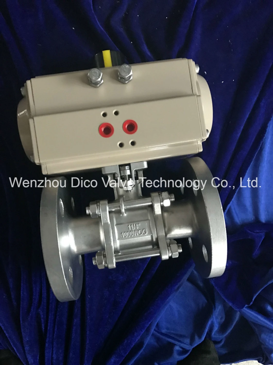 Dico Brand 3PC Floating API Stainless Steel Flange Ball Valve with Handle