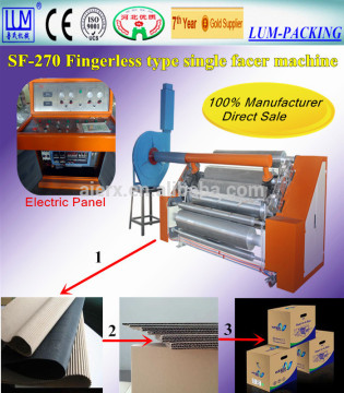 Quality single face corrugation machine/corrugated box making machine prices