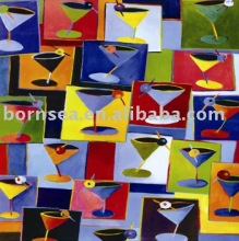 Oil printings for cups