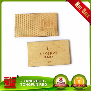 Customized wooden bamboo business card engraved from Yangzhou maker