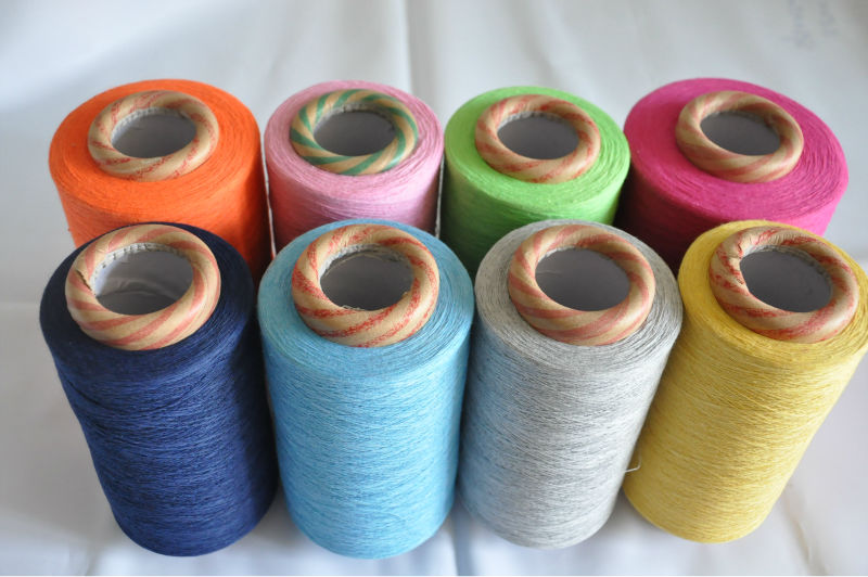 Brazil export import Ne 8s open end recycled cotton blended weaving yarn sale yarn for hammok china Ne8s yarn export to brazil