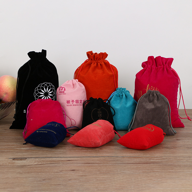 Good quality cotton canvas drawstring bag low price pouch duoble string