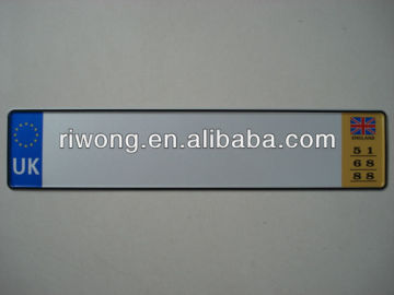 european aluminum car license plate,blank license plate