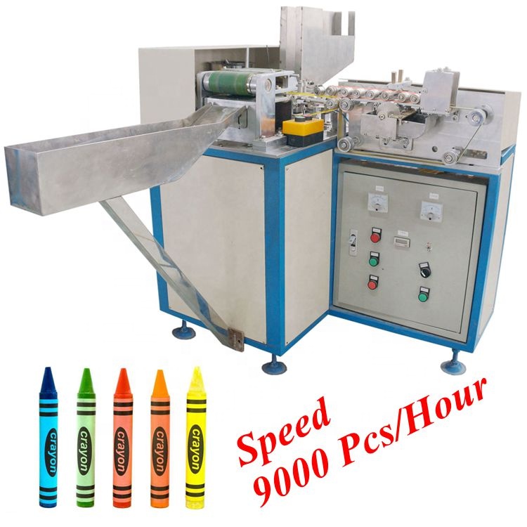 High speed automatic wax crayon labeling machine