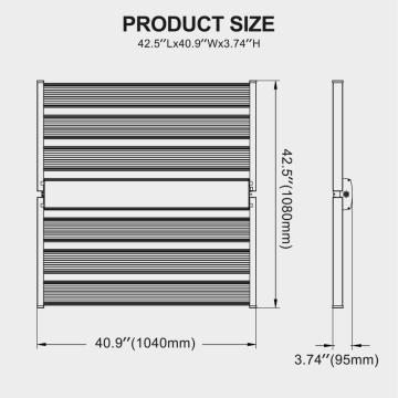 렌즈 1500W LED 조명을 추가하십시오