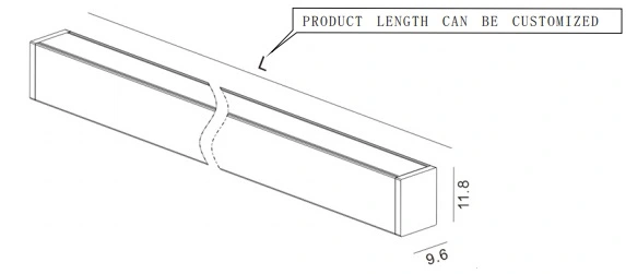 DC12V or 24V Slim Design LED Strip Cabinet Lighting Bar for Furniture Use