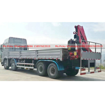 12Wheels South Korea Brand Lorry Loading Crane Truck 12Tons Cargo Crane Trucks