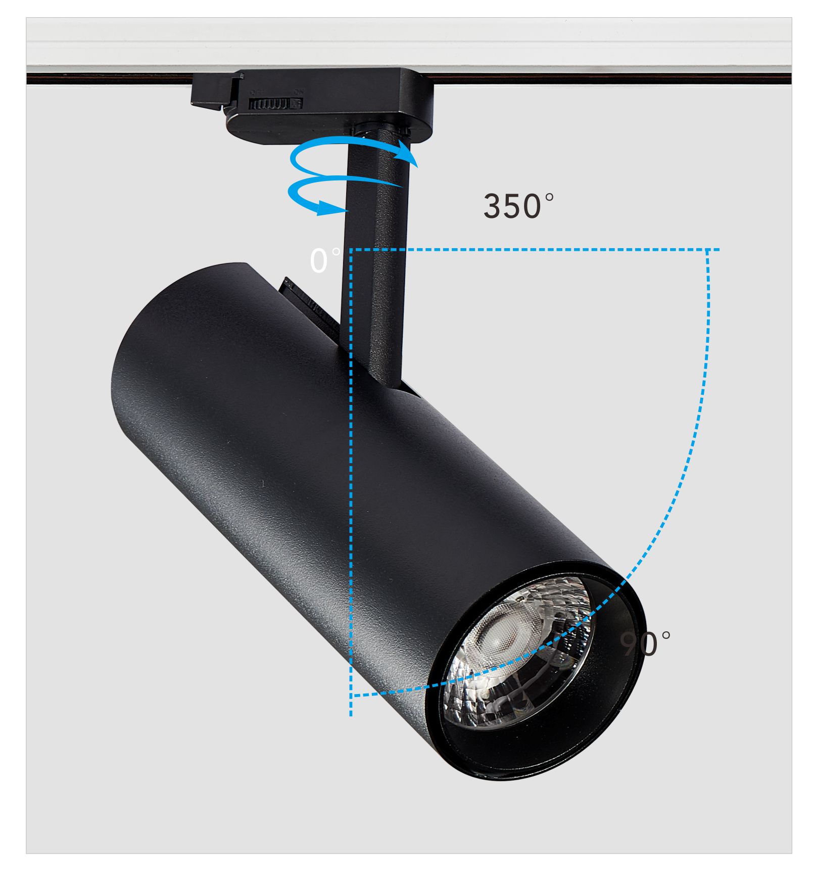 25W Modern Commercial Focus 2 Wires 3 Wires  Adjustable Non-isolated Constant Current COB LED Track light