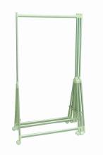 Triple telescopic foldable laundry rack/clotheshorse clothes hanger