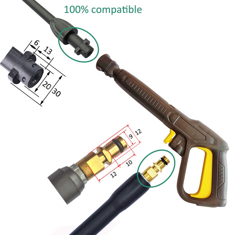 אקדח ריסוס למכונת שטיפה בלחץ גבוה עבור K2 עד K7