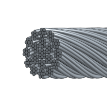 19x7 Stahl nicht rotierendes Drahtseil