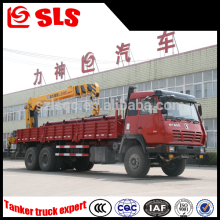 3 axles truck with loading crane, truck mounted crane, truck with crane