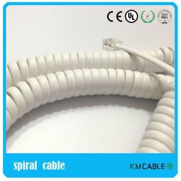 chinese telephone spiral cable retractable rj45 spiral cable