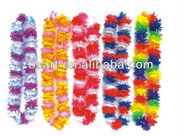 Plastic Hawaiian Leis Polyester Flower Lei
