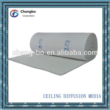 paint spray booth synthetic fiber roof filter/ceiling air intake filter