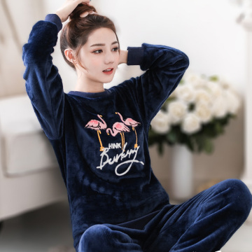 A pair of dark blue pajamas