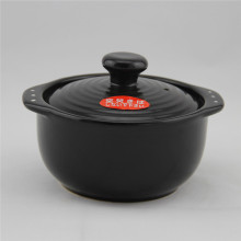 Earthware Ceramic Black Mini Cookware Baby Clay Pot